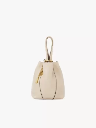 Piccola borsa tote Chloé Spin in pelle martellata Piccola borsa tote Chloé Spin in pelle martellata