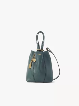 Piccola borsa tote Chloé Spin in pelle martellata