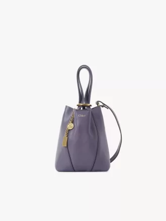 Piccola borsa tote Chloé Spin in pelle martellata