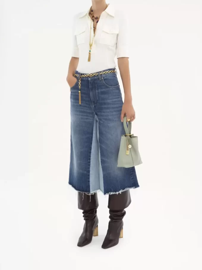 Piccola borsa tote Chloé Spin in pelle martellata Piccola borsa tote Chloé Spin in pelle martellata