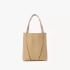 Piccola borsa tote Chloé Spin in pelle martellata Piccola borsa tote Chloé Spin in pelle martellata