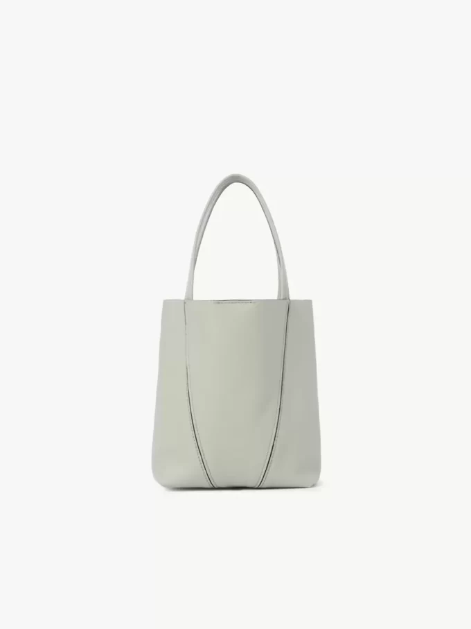 Piccola borsa tote Chloé Spin in pelle martellata Piccola borsa tote Chloé Spin in pelle martellata