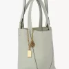 Piccola borsa tote Chloé Spin in pelle martellata Piccola borsa tote Chloé Spin in pelle martellata