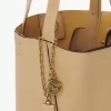 Piccola borsa tote Chloé Spin in pelle martellata Piccola borsa tote Chloé Spin in pelle martellata