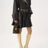 Piccola borsa tote Chloé Spin in shearling con stampa leopardata Piccola borsa tote Chloé Spin in shearling con stampa leopardata
