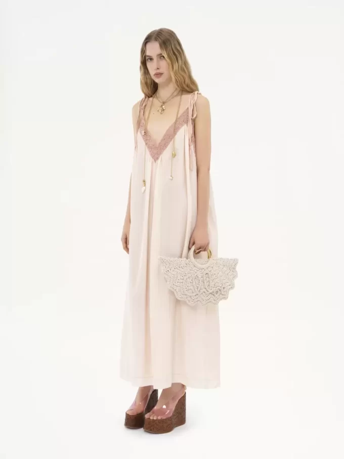 Piccola borsa tote Paravent con bracciale all’uncinetto Piccola borsa tote Paravent con bracciale all’uncinetto