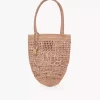 Piccola borsa tote Summer Banana in rafia Piccola borsa tote Summer Banana in rafia