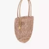 Piccola borsa tote Summer Banana in rafia Piccola borsa tote Summer Banana in rafia