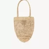 Piccola borsa tote Summer Banana in rafia Piccola borsa tote Summer Banana in rafia
