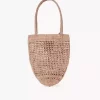 Piccola borsa tote Summer Banana in rafia Piccola borsa tote Summer Banana in rafia