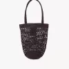 Piccola borsa tote Summer Banana in rafia Piccola borsa tote Summer Banana in rafia