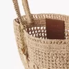 Piccola borsa tote Summer Banana in rafia Piccola borsa tote Summer Banana in rafia
