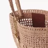 Piccola borsa tote Summer Banana in rafia Piccola borsa tote Summer Banana in rafia