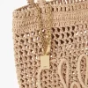Piccola borsa tote Summer Banana in rafia Piccola borsa tote Summer Banana in rafia