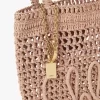 Piccola borsa tote Summer Banana in rafia Piccola borsa tote Summer Banana in rafia