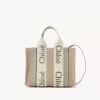 Piccola borsa tote Woody in lino Piccola borsa tote Woody in lino