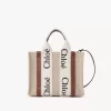 Piccola borsa tote Woody in lino Piccola borsa tote Woody in lino