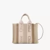 Piccola borsa tote Woody in lino Piccola borsa tote Woody in lino