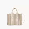 Piccola borsa tote Woody in lino Piccola borsa tote Woody in lino