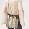 Piccola borsa tote Woody in lino Piccola borsa tote Woody in lino