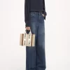 Piccola borsa tote Woody in lino Piccola borsa tote Woody in lino