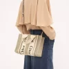 Piccola borsa tote Woody in lino Piccola borsa tote Woody in lino