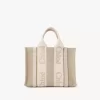 Piccola borsa tote Woody in lino Piccola borsa tote Woody in lino