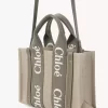 Piccola borsa tote Woody in lino Piccola borsa tote Woody in lino