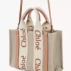 Piccola borsa tote Woody in lino Piccola borsa tote Woody in lino