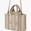 Piccola borsa tote Woody in lino Piccola borsa tote Woody in lino