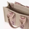 Piccola borsa tote Woody in lino Piccola borsa tote Woody in lino