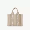 Piccola borsa tote Woody in lino Piccola borsa tote Woody in lino