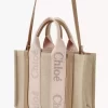 Piccola borsa tote Woody in lino Piccola borsa tote Woody in lino