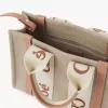 Piccola borsa tote Woody in lino Piccola borsa tote Woody in lino