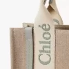 Piccola borsa tote Woody in lino Piccola borsa tote Woody in lino