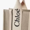 Piccola borsa tote Woody in lino Piccola borsa tote Woody in lino
