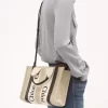 Piccola borsa tote Woody in lino Piccola borsa tote Woody in lino