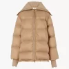 Piumino a collo alto in nylon lucido Piumino a collo alto in nylon lucido