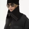 Piumino a collo alto in nylon lucido
