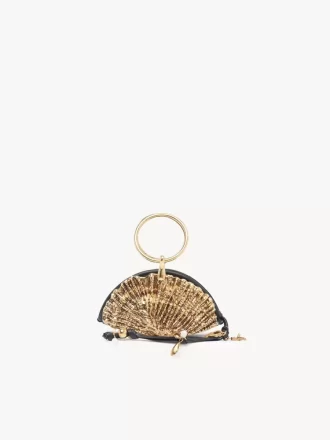 Pochette con cerniera Sea Treasures Shell in morbida pelle e metallo Pochette con cerniera Sea Treasures Shell in morbida pelle e metallo