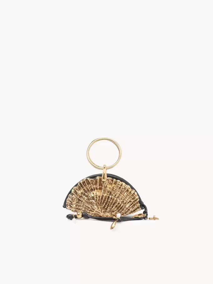 Pochette con cerniera Sea Treasures Shell in morbida pelle e metallo Pochette con cerniera Sea Treasures Shell in morbida pelle e metallo