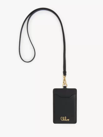 Porta carte Chloé Iconic in pelle martellata Porta carte Chloé Iconic in pelle martellata