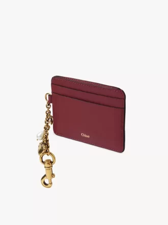 Portacarte Chloé Charms in pelle martellata Portacarte Chloé Charms in pelle martellata