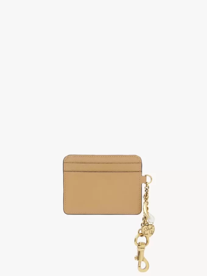 Portacarte Chloé Charms in pelle martellata Portacarte Chloé Charms in pelle martellata