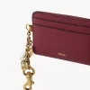 Portacarte Chloé Charms in pelle martellata Portacarte Chloé Charms in pelle martellata