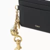 Portacarte Chloé Charms in pelle martellata Portacarte Chloé Charms in pelle martellata