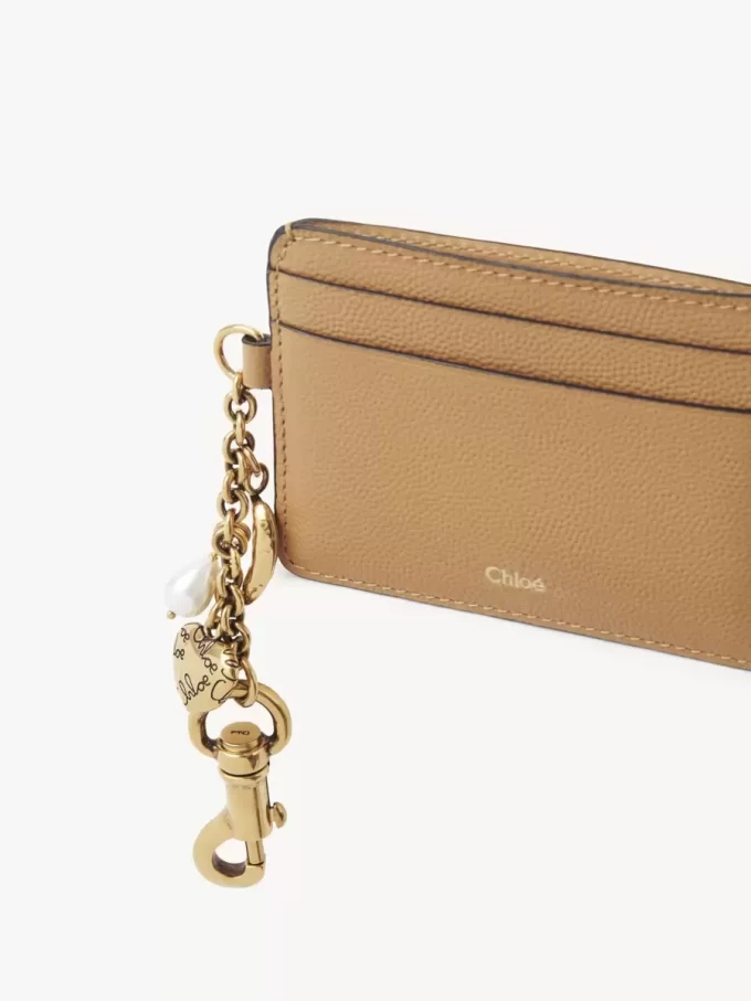 Portacarte Chloé Charms in pelle martellata Portacarte Chloé Charms in pelle martellata