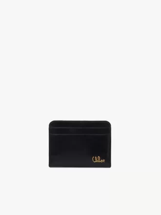 Portacarte Chloé Iconic in pelle lucida Portacarte Chloé Iconic in pelle lucida