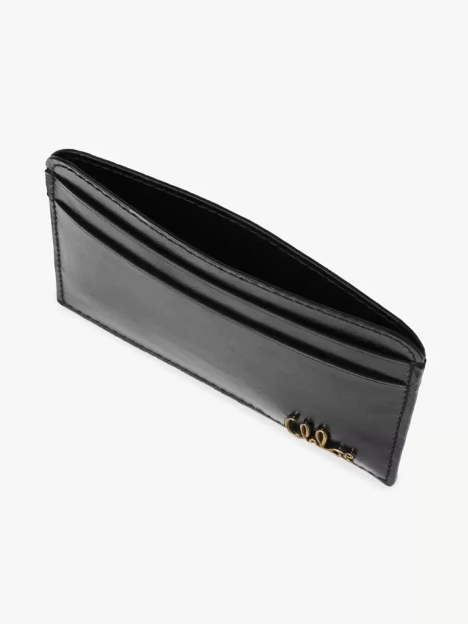 Portacarte Chloé Iconic in pelle lucida Portacarte Chloé Iconic in pelle lucida