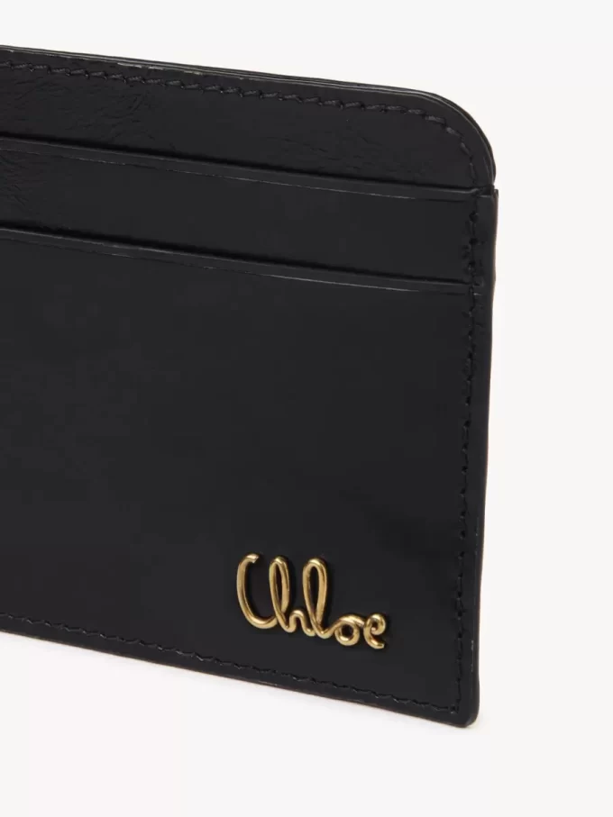 Portacarte Chloé Iconic in pelle lucida Portacarte Chloé Iconic in pelle lucida